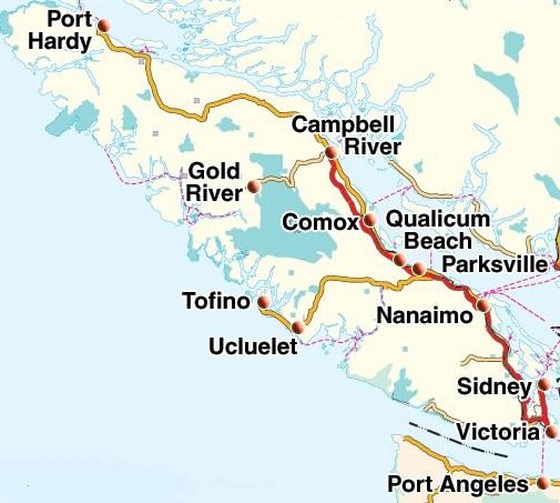 Vancouver Island Fishing Maps and Surrounding Areas